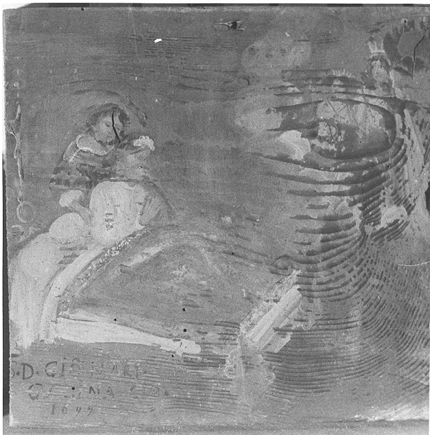 Ex voto: Malato in letto (dipinto, opera isolata) - ambito bresciano (sec. XVII)
