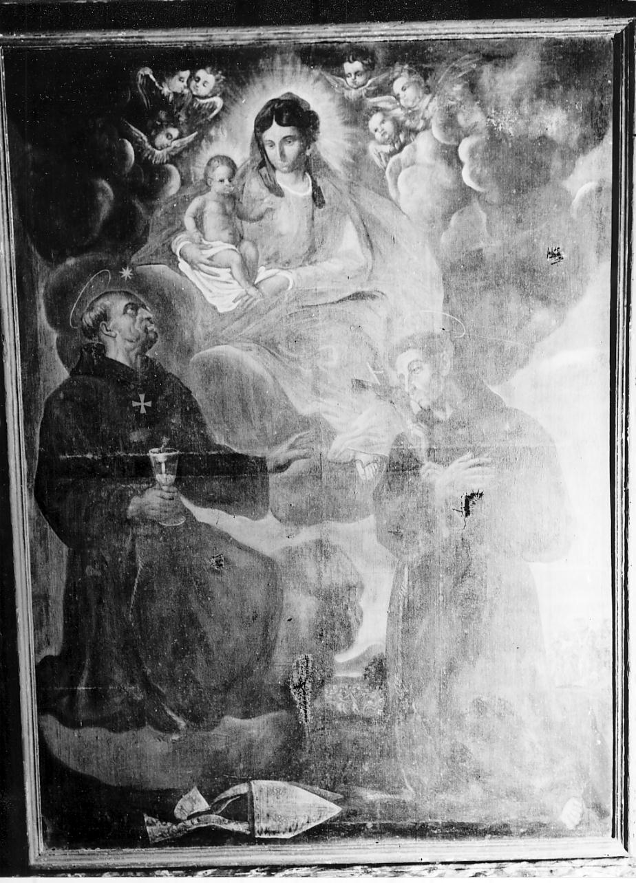 Madonna con Bambino e Santi (dipinto, opera isolata) - ambito italiano (seconda metà sec. XVII)