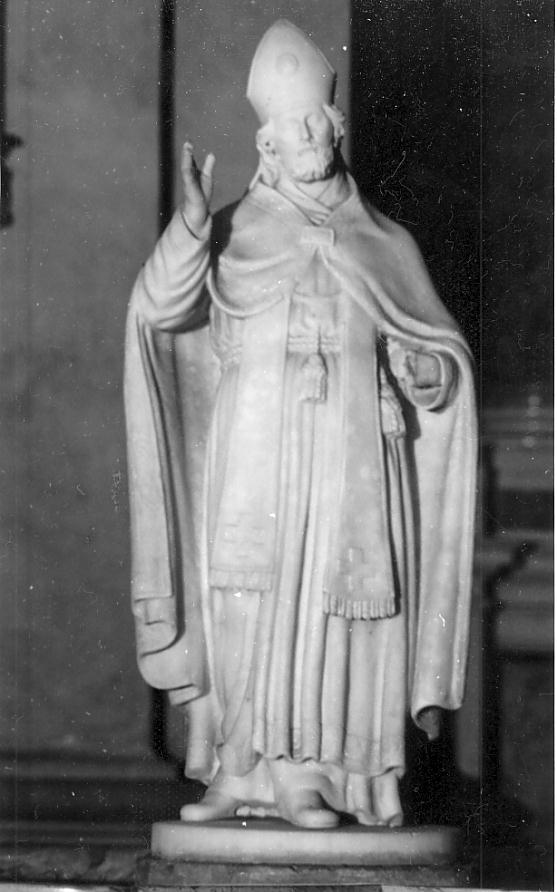 Santo vescovo (statuetta, opera isolata) - ambito italiano (sec. XIX)