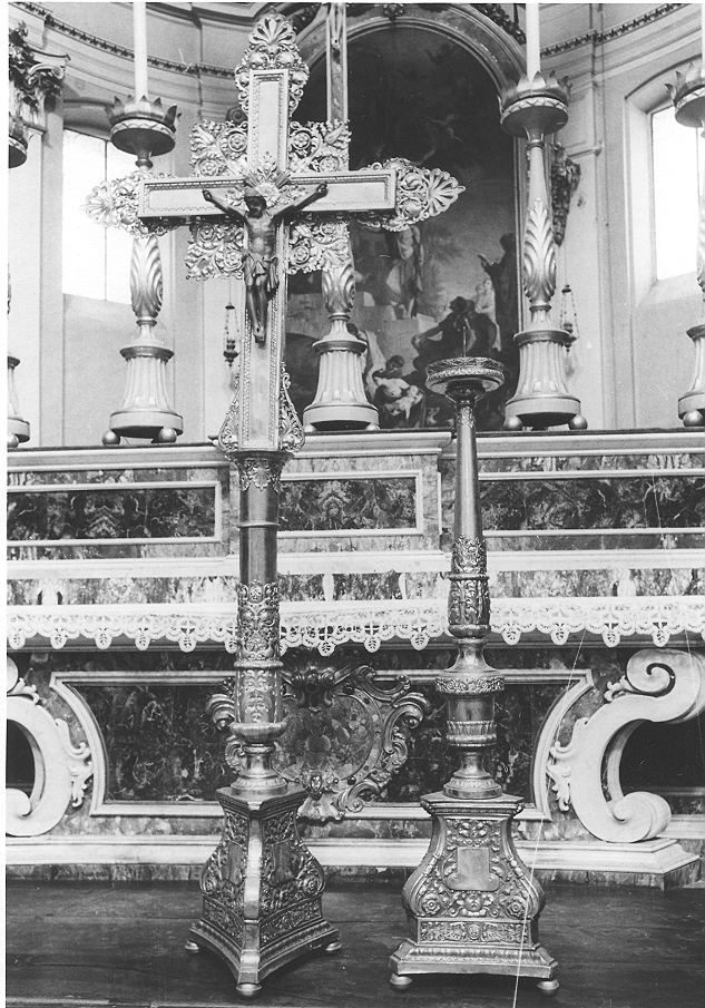 servizio d'altare, insieme - ambito italiano (sec. XIX)