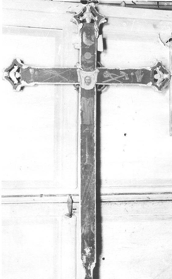 croce processionale, opera isolata - ambito bresciano (sec. XVII)