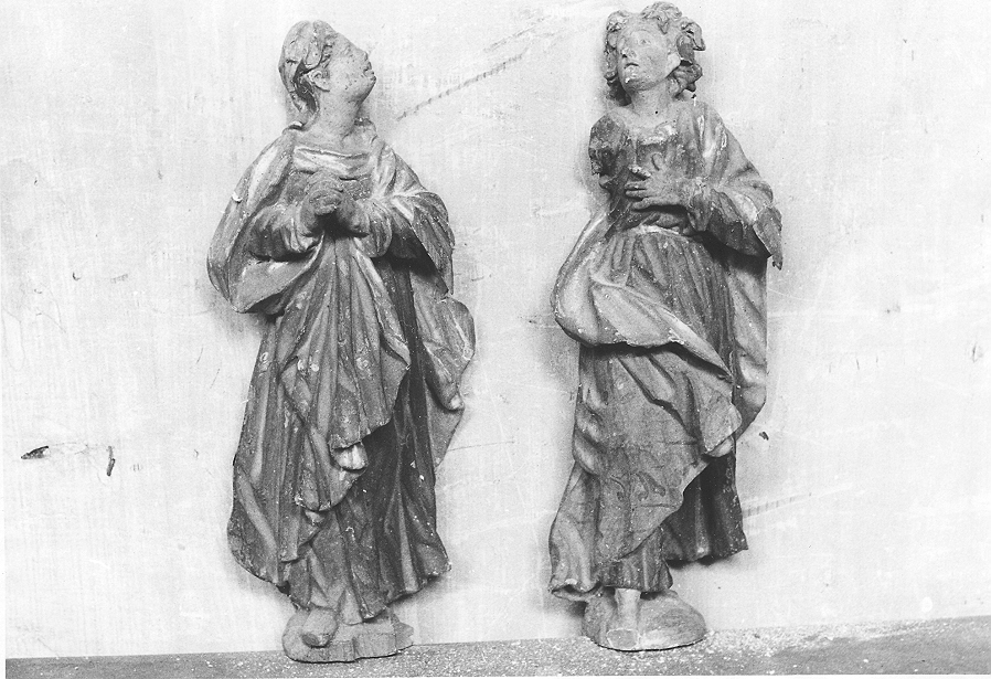 Madonna e S. Giovanni (statuetta, coppia) - ambito italiano (sec. XVIII)