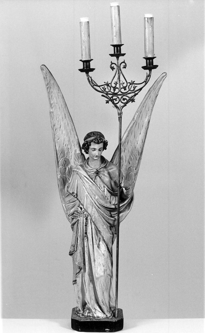 angelo (statuetta portacandelabro, serie) - ambito italiano (secondo quarto sec. XX)