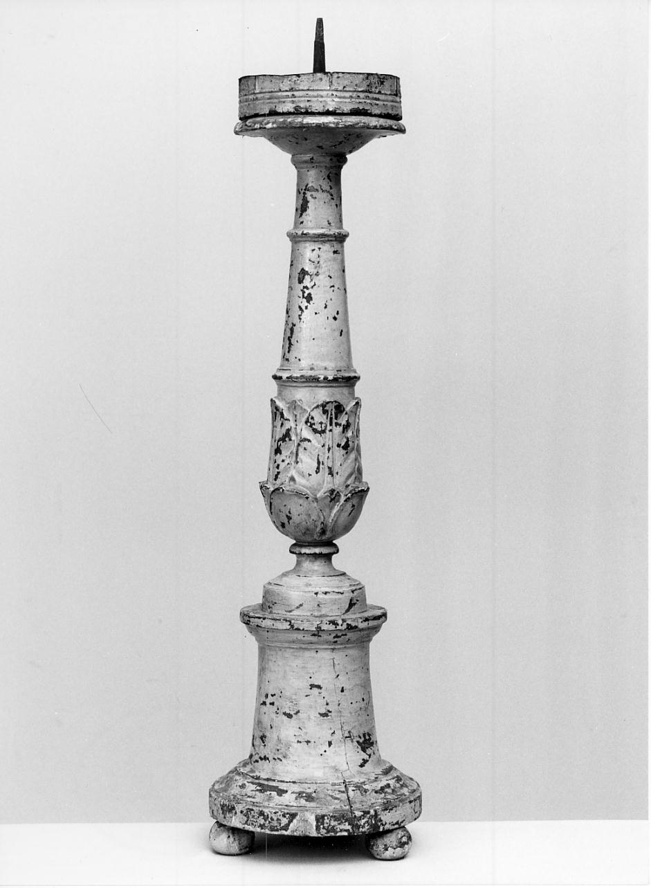 candeliere d'altare, serie - ambito lombardo (prima metà sec. XIX)