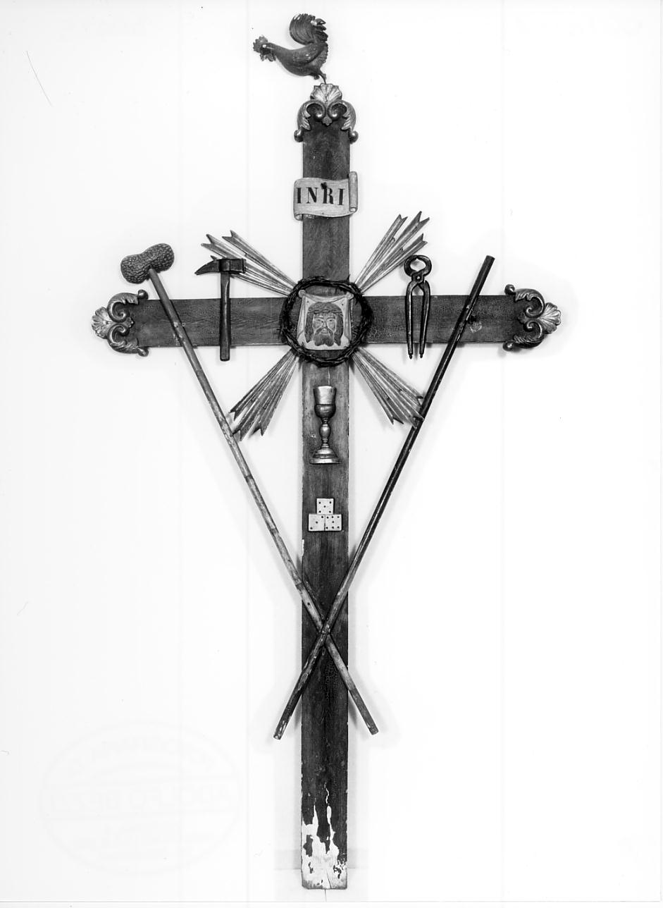 croce penitenziale, opera isolata - ambito lombardo (fine sec. XIX)