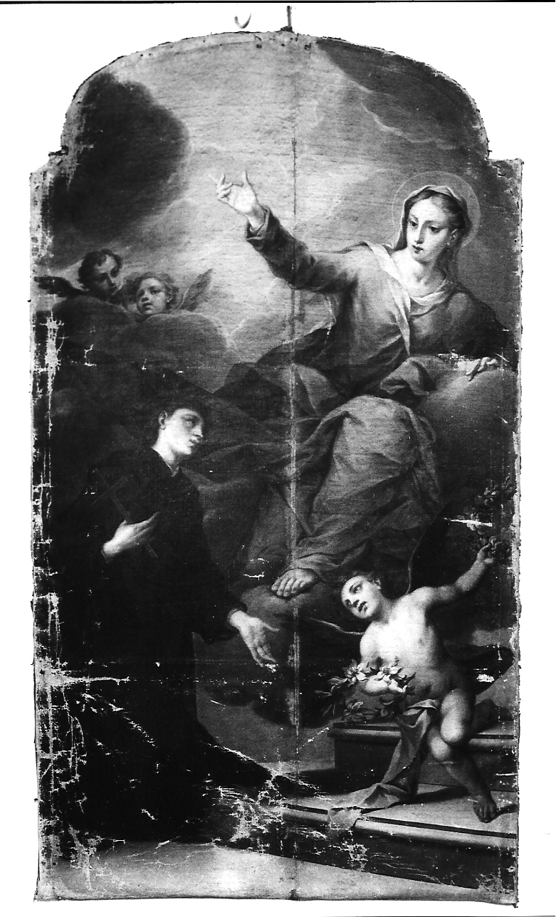 Beato Gioacchino Patrizi e la Beata Vergine Maria (dipinto, opera isolata) di Fabbri Pietro detto dell'Oboe (sec. XVIII)