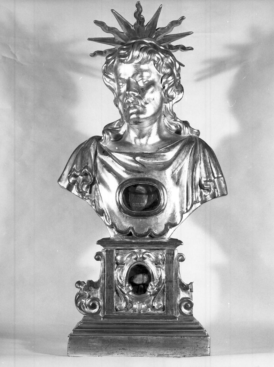 reliquiario - a busto, opera isolata - ambito italiano (sec. XIX)
