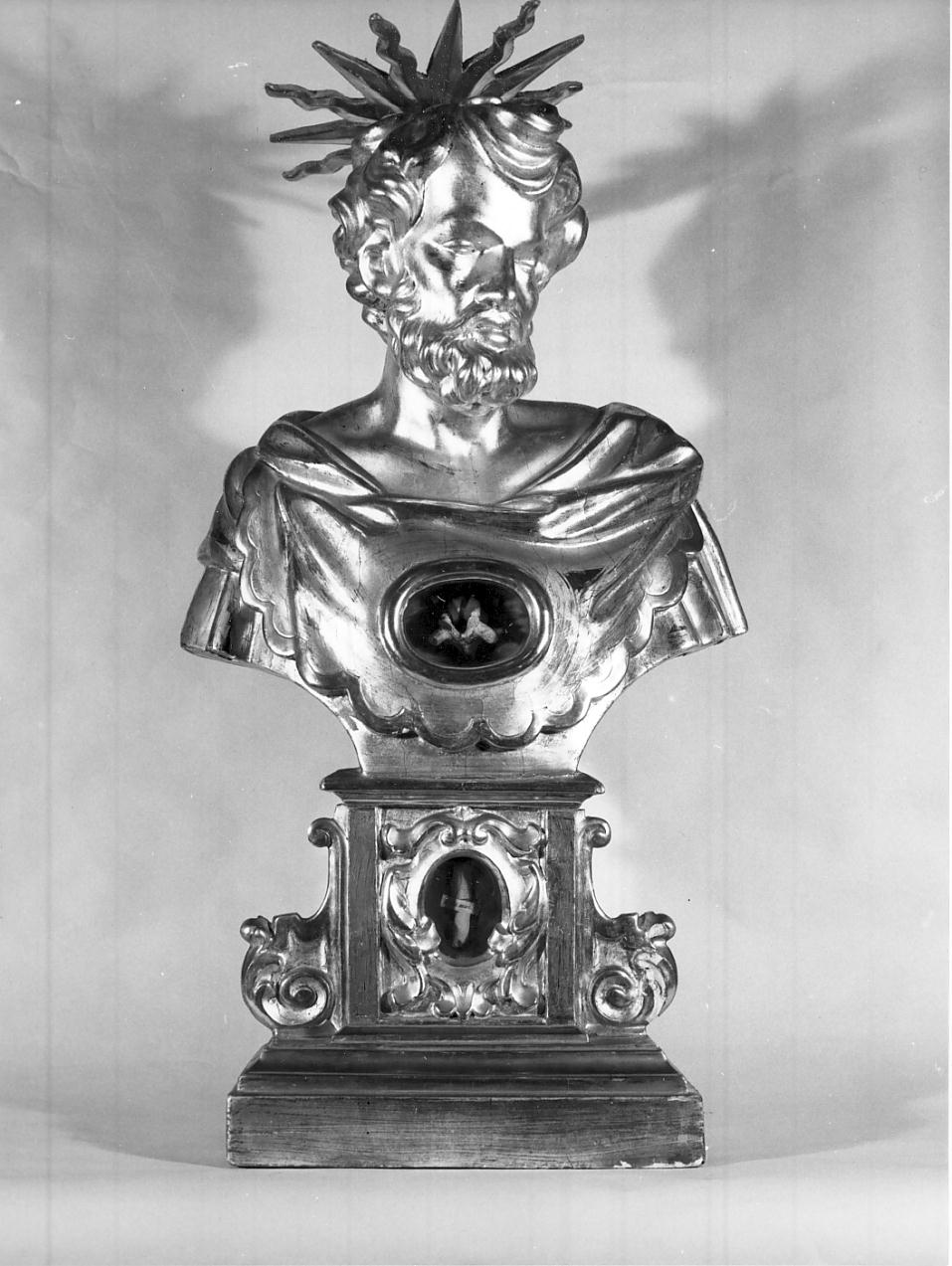 reliquiario - a busto, opera isolata - ambito italiano (sec. XIX)