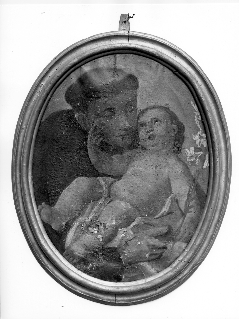 Sant'Antonio da Padova con il bambino (dipinto, opera isolata) - ambito mantovano (prima metà sec. XIX)