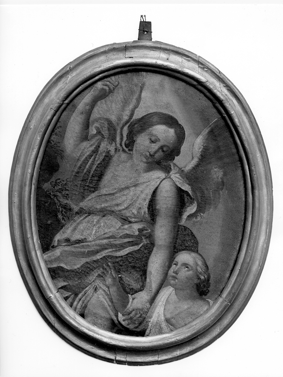 angelo custode (dipinto, opera isolata) - ambito mantovano (prima metà sec. XIX)
