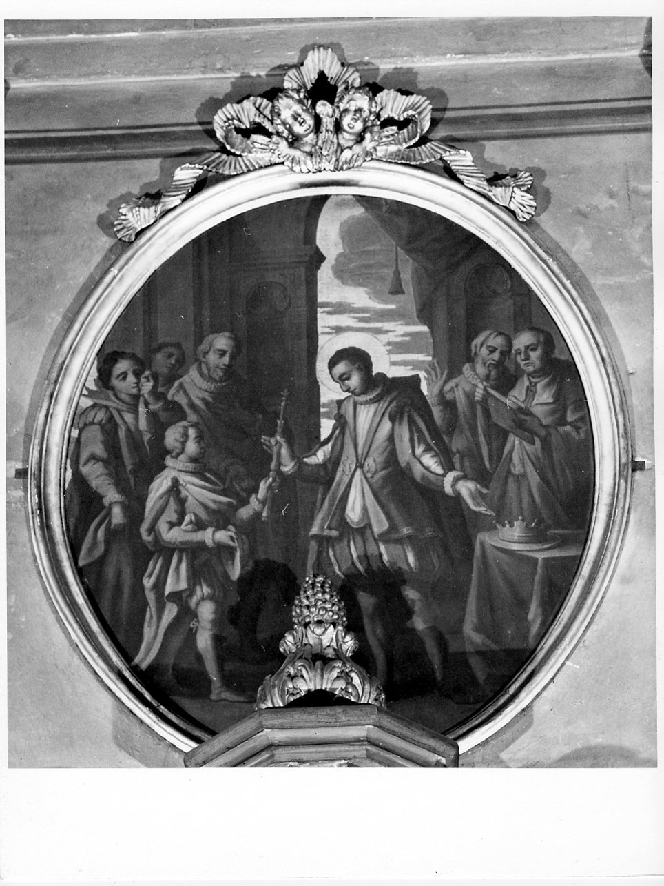 Scena della vita di San Luigi Gonzaga (dipinto, opera isolata) - ambito mantovano (seconda metà sec. XVII)