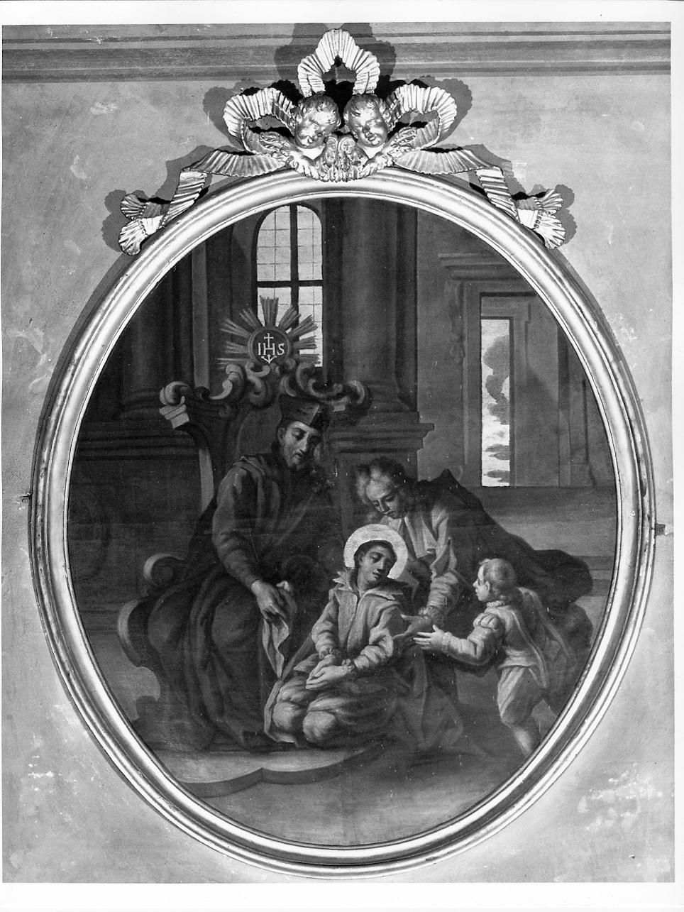 Scena della vita di San Luigi Gonzaga (dipinto, opera isolata) - ambito mantovano (seconda metà sec. XVII)