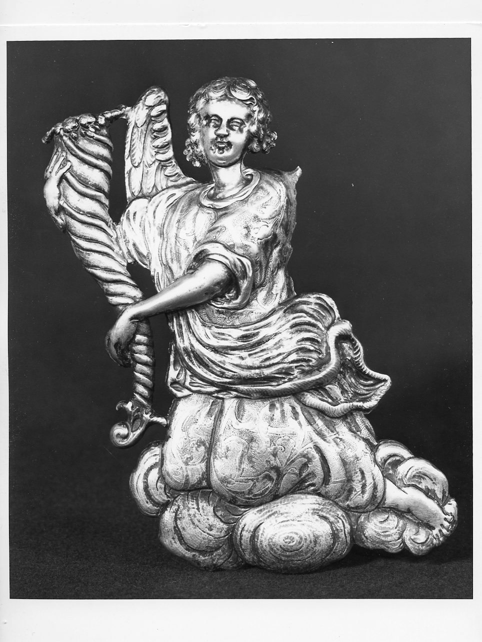 angelo con cornucopia (rilievo, insieme) - ambito mantovano (sec. XVIII)