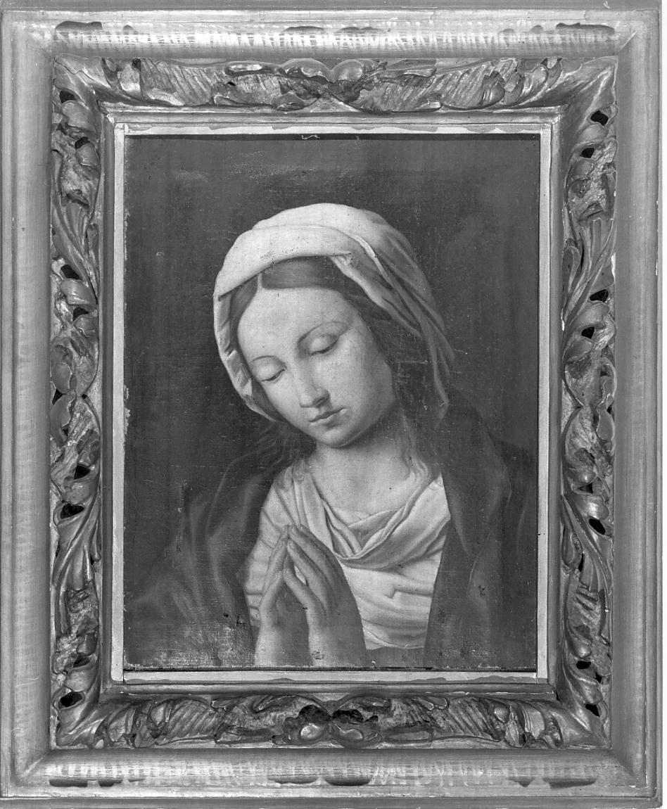 Testa della Vergine (dipinto, opera isolata) - ambito italiano (sec. XIX)