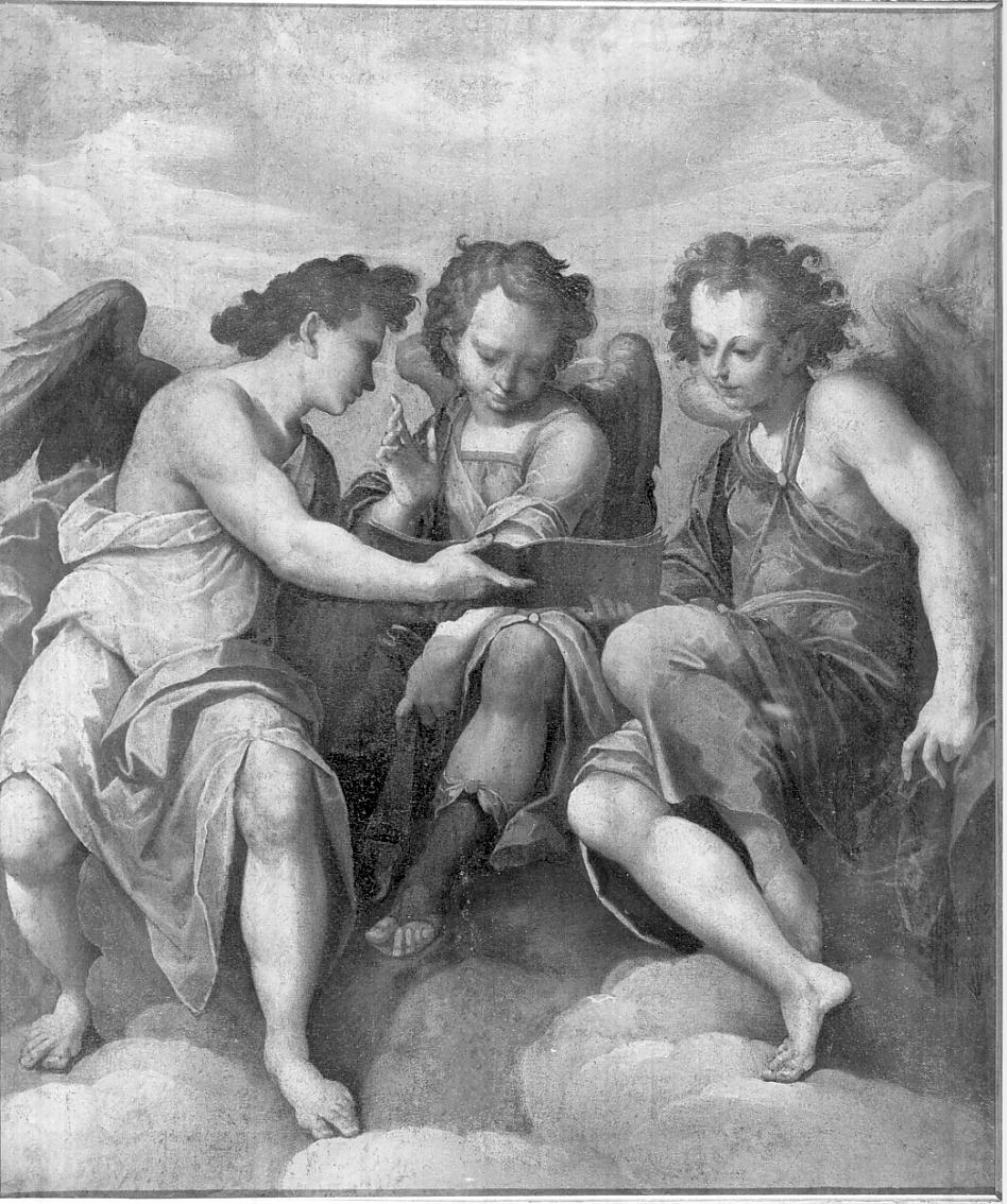 angeli cantori (dipinto, opera isolata) - ambito italiano (sec. XVII)