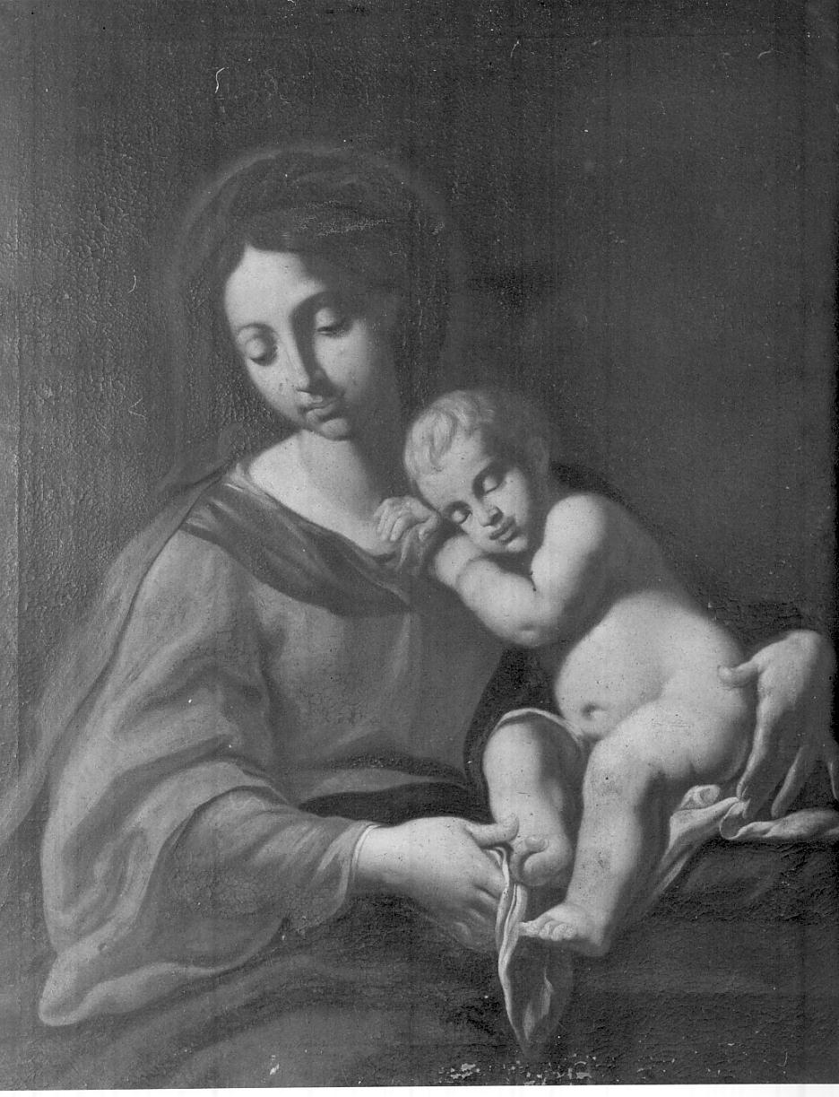 Madonna col Bambino (dipinto, opera isolata) - ambito italiano (sec. XVII)
