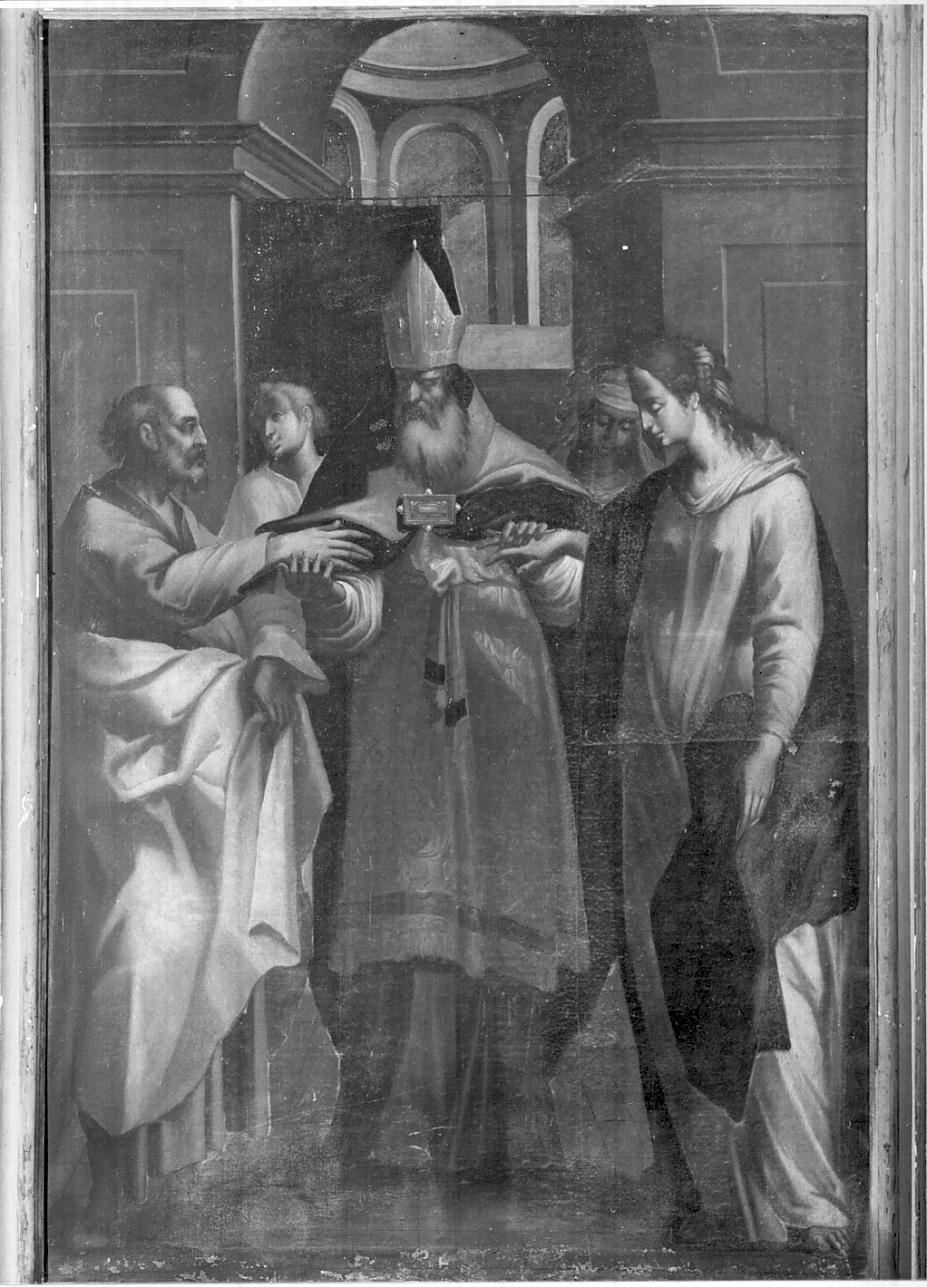 sposalizio di maria e Giuseppe (dipinto, opera isolata) - ambito italiano (sec. XVII)