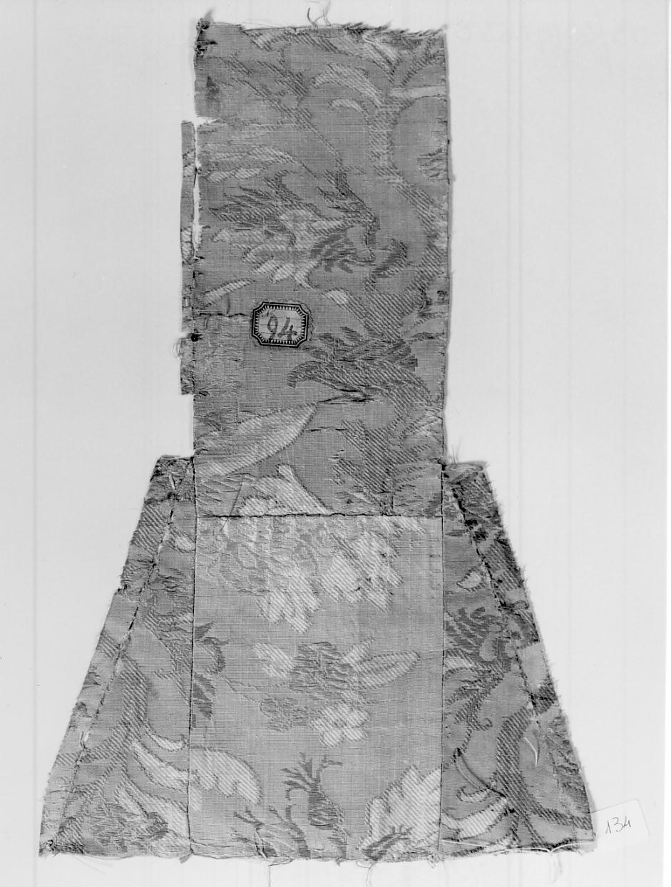 tessuto, frammento - manifattura italiana (prima metà sec. XVIII)