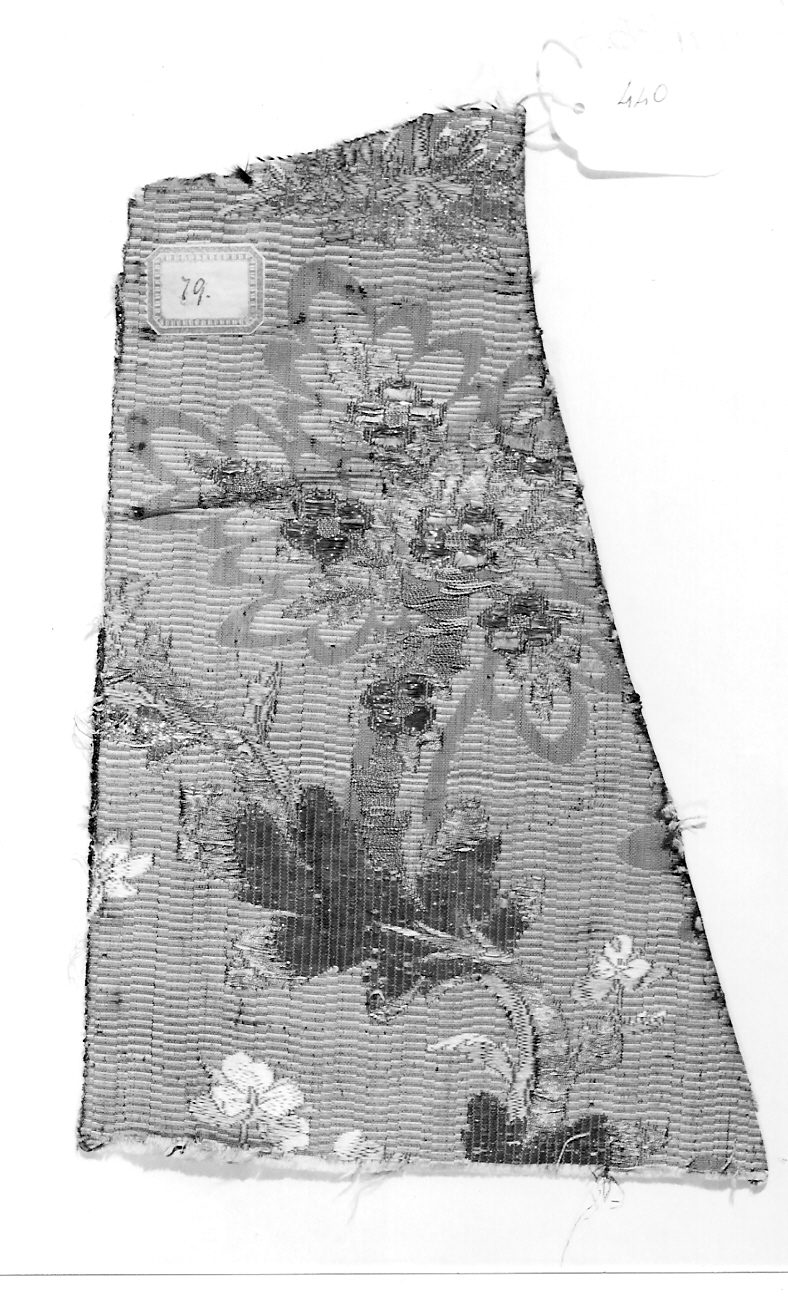 tessuto, frammento - manifattura italiana (seconda metà sec. XVIII)