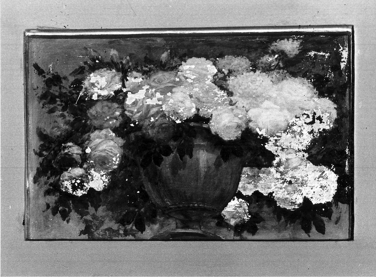 vaso con fiori (dipinto, elemento d'insieme) di Colombati Egidio, Pezzali Enrico (sec. XX)