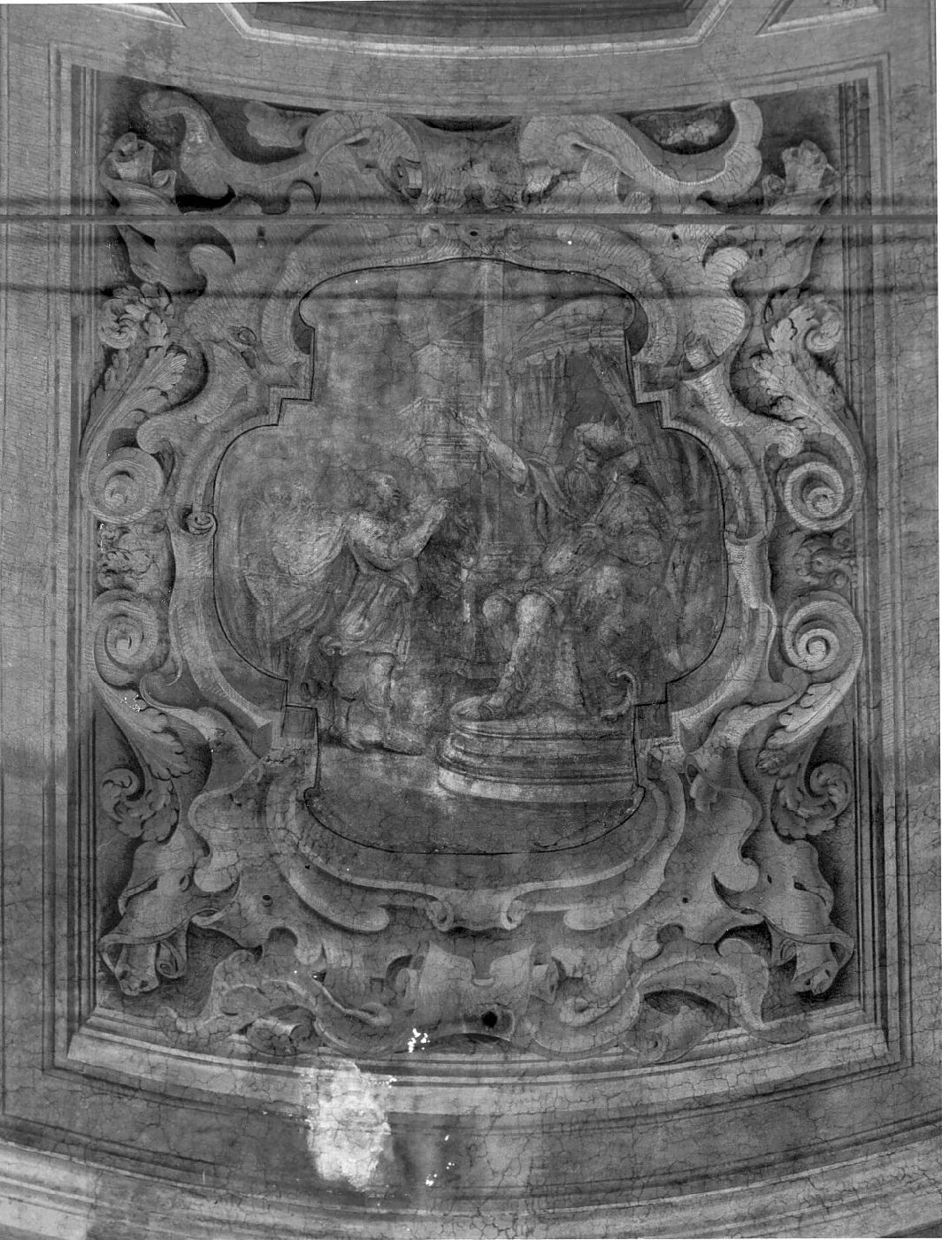David presenta la testa di Golia a Saul (dipinto, opera isolata) di Gandino Antonio (attribuito), Gandini Bernardino (attribuito) (sec. XVII)