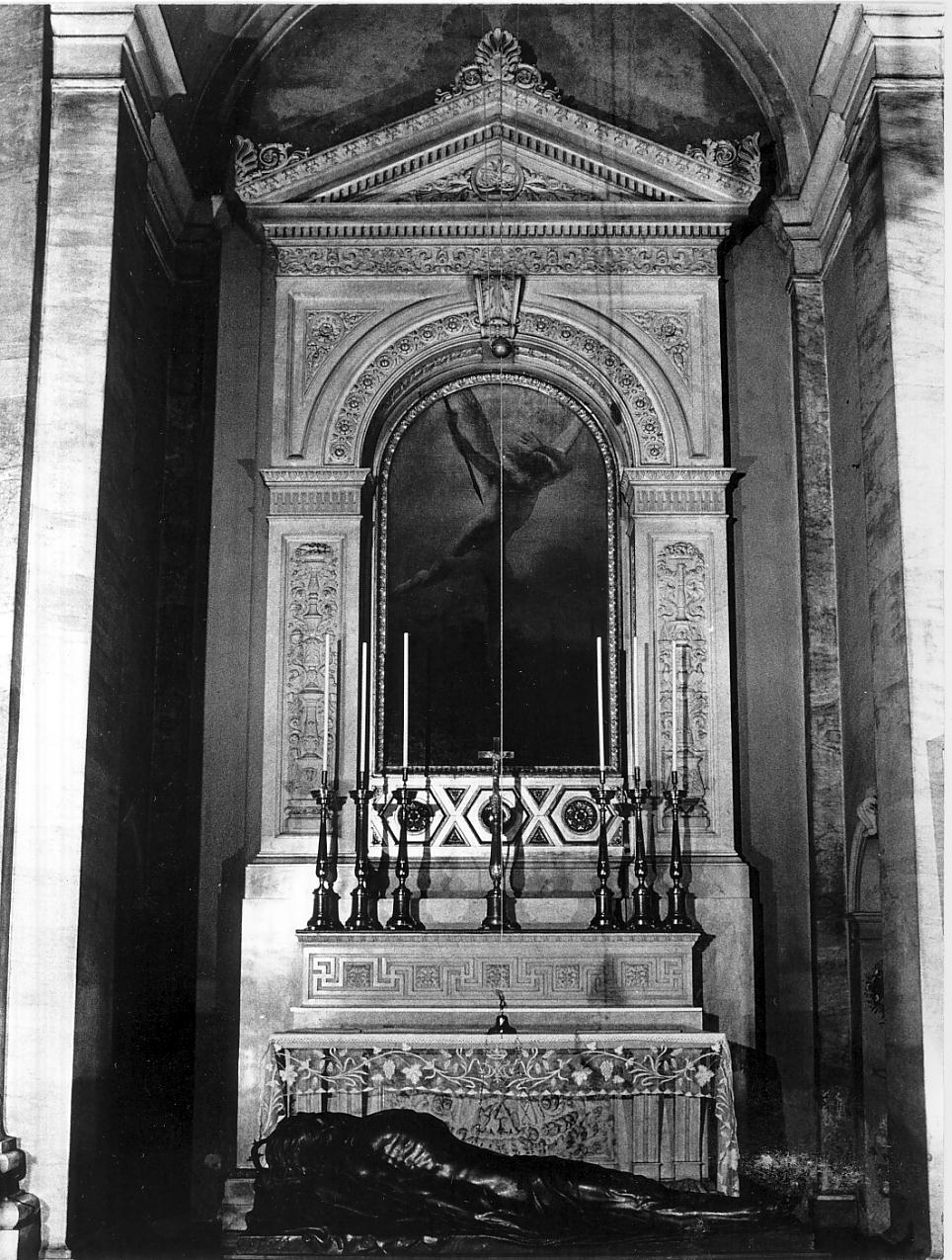 altare, insieme di Vantini Rodolfo (attribuito), Tantardini Antonio (attribuito) (prima metà sec. XIX)