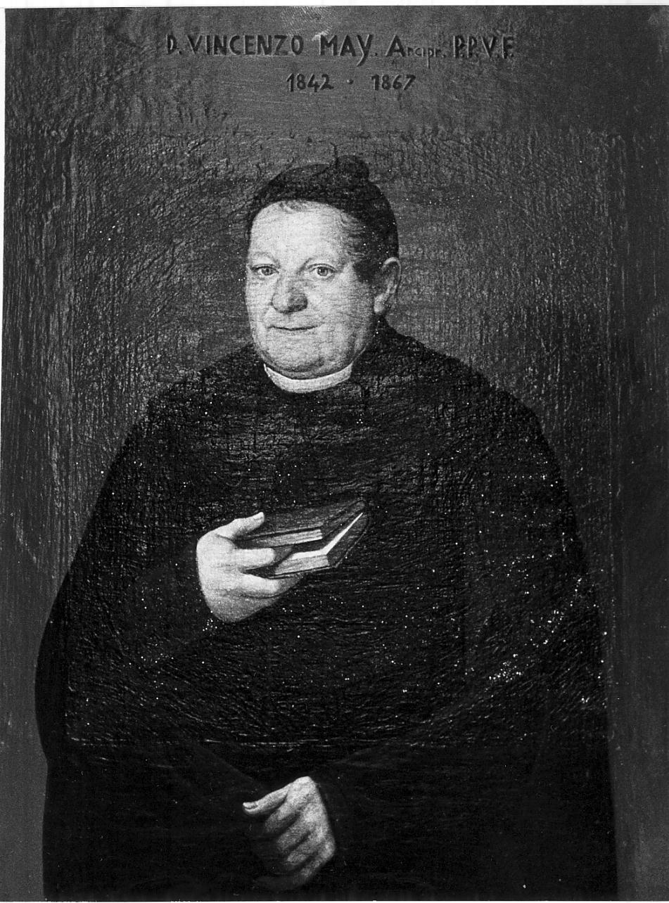 il parroco Vincenzo May (dipinto, opera isolata) - ambito italiano (seconda metà sec. XIX)
