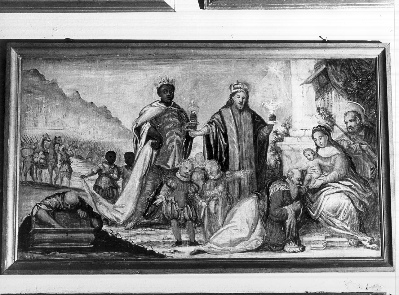 festeggiamento dell'Epifania (dipinto, opera isolata) - ambito italiano (sec. XVII)