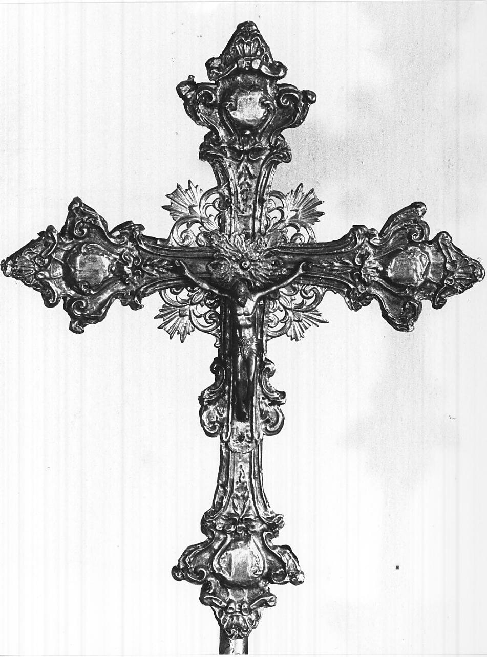 croce d'altare, opera isolata - ambito italiano (sec. XVIII)