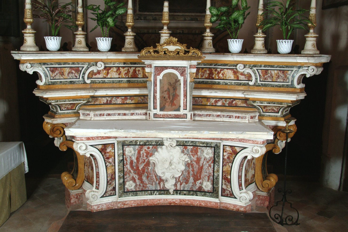 altare maggiore, opera isolata - ambito lombardo (terzo quarto sec. XVIII)