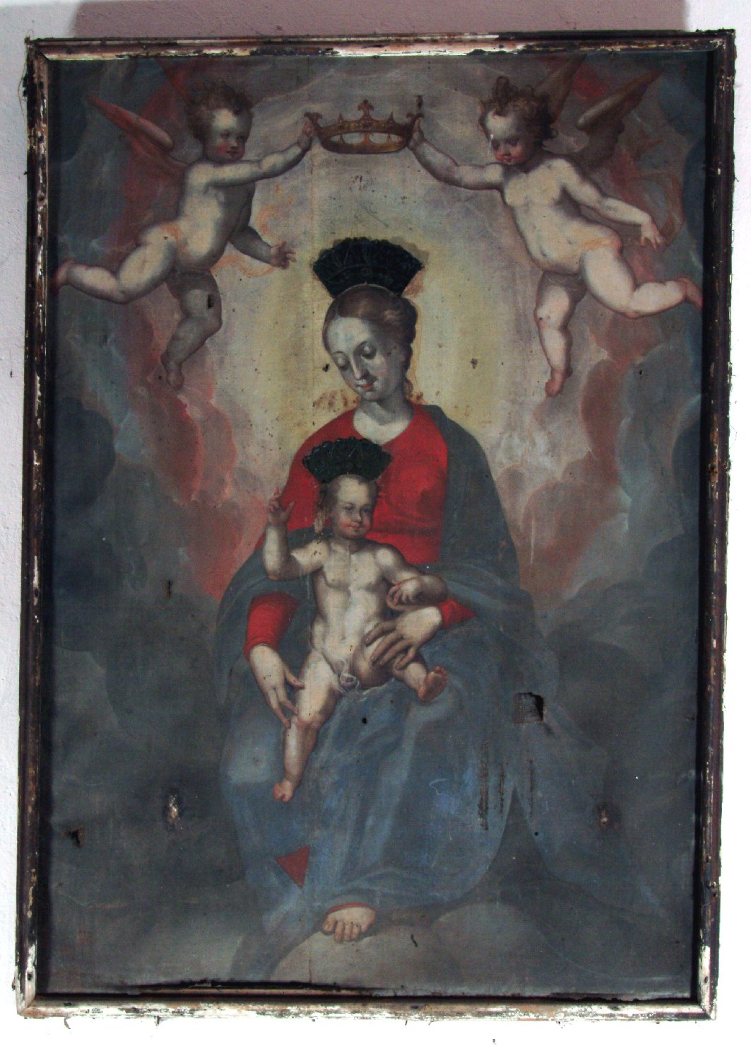 Madonna con Bambino (dipinto, opera isolata) - ambito mantovano (ultimo quarto sec. XVI)