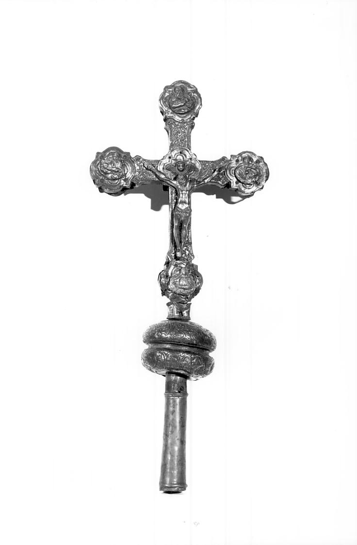 croce processionale, opera isolata - ambito Italia settentrionale (sec. XVI)