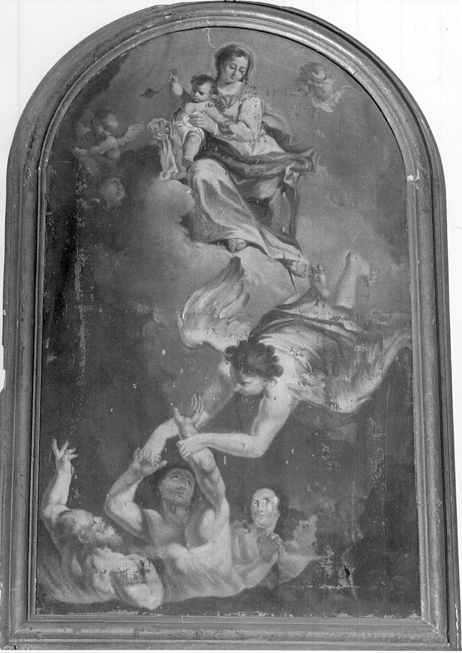 Madonna che intercede per le anime del purgatorio (dipinto, opera isolata) - ambito Italia settentrionale (prima metà sec. XVII)