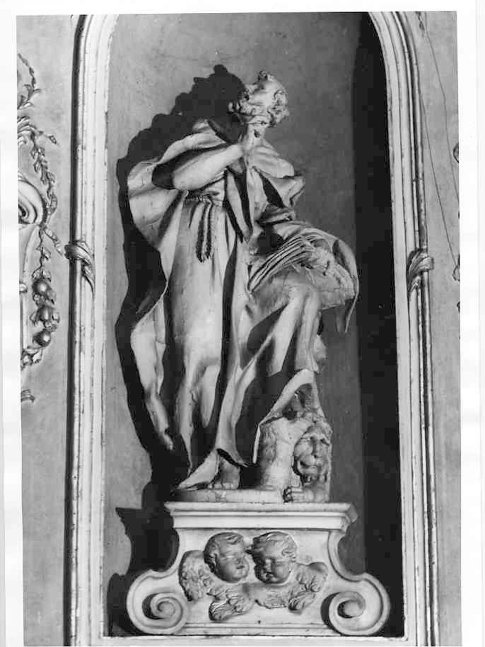 San Marco (statua, opera isolata) di Calegari Sante il Vecchio (attribuito) (prima metà sec. XVIII)