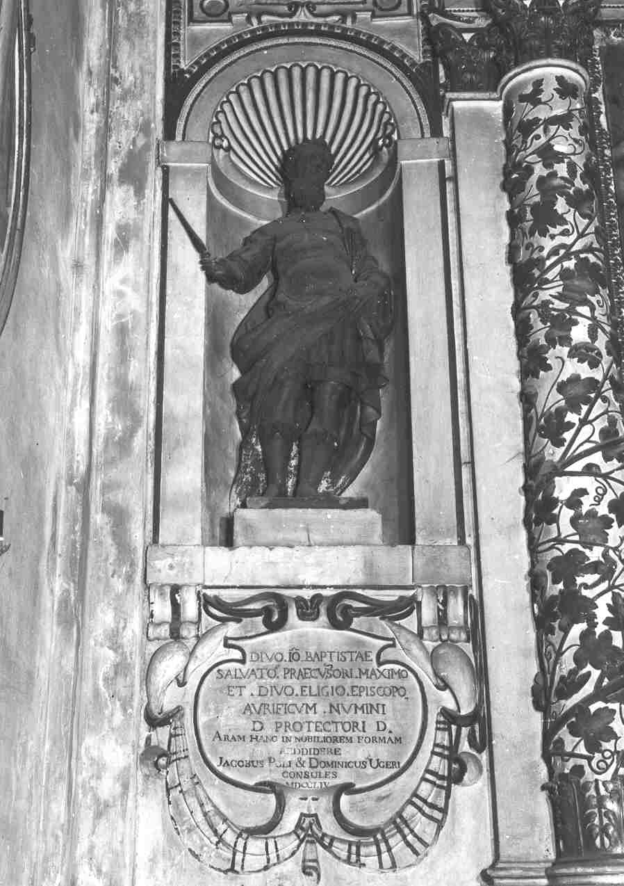 Santo guerriero (statua, pendant) - ambito bresciano (primo quarto sec. XVII)
