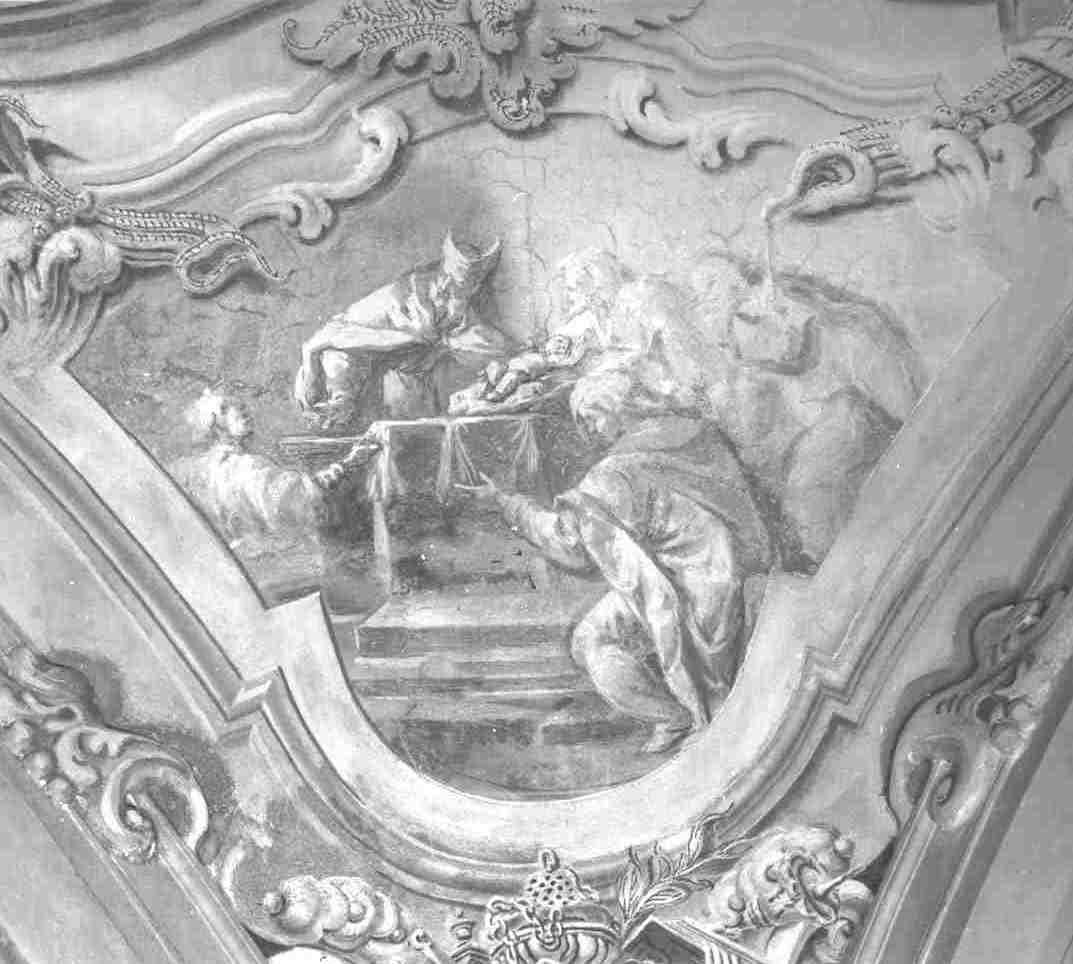 circoncisione di Gesù Bambino (dipinto, opera isolata) di Zanardi Giovanni, Monti Francesco (sec. XVIII)