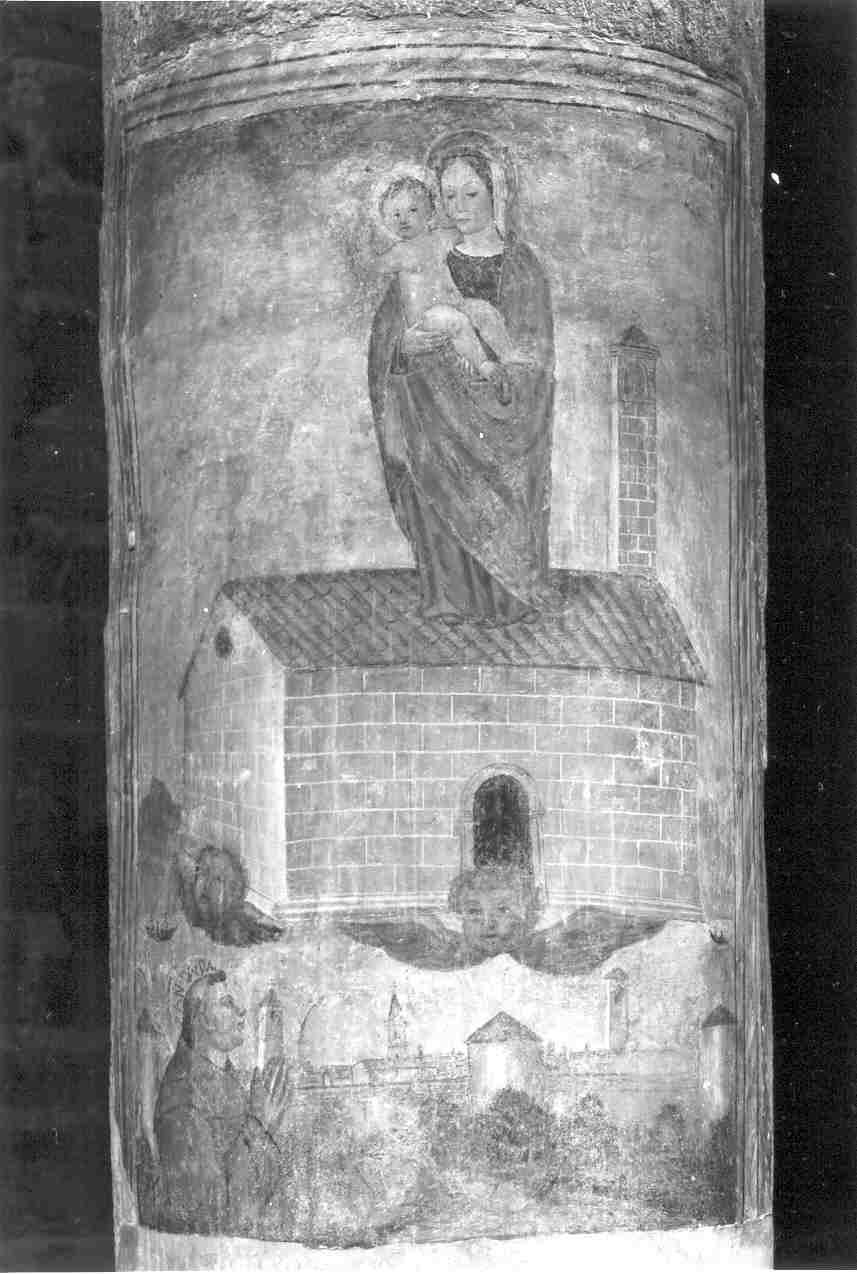 Madonna del Carmelo con Sant'Antonio da Padova (dipinto, opera isolata) - ambito bresciano (metà sec. XV)