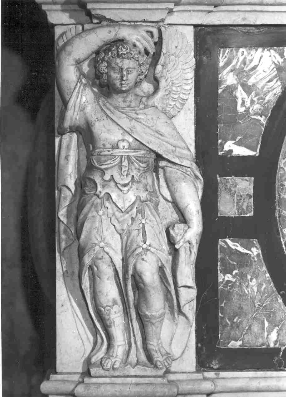 angelo (statua, elemento d'insieme) - ambito bresciano (sec. XVII)