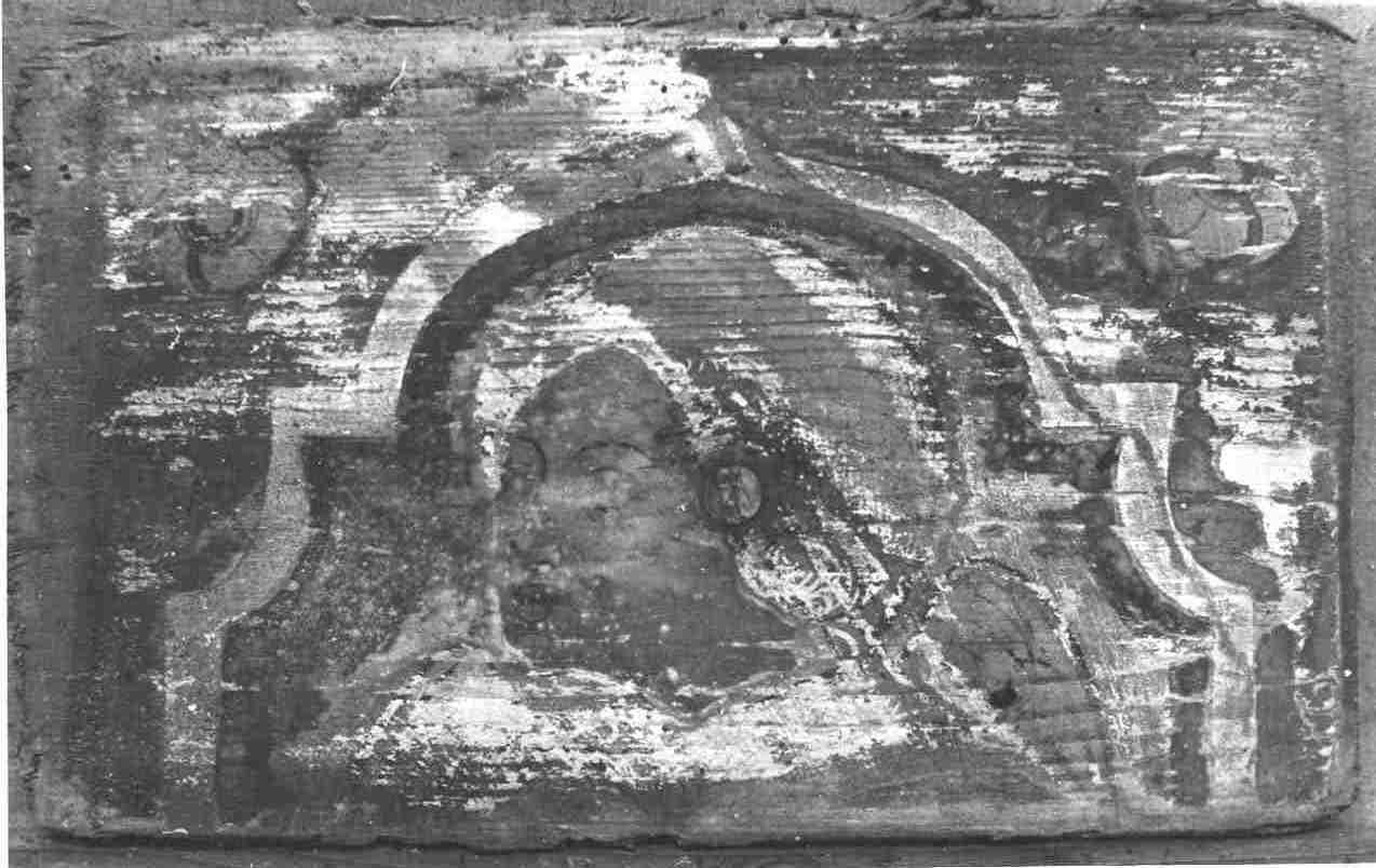 testa alata (dipinto, opera isolata) - ambito bresciano (metà sec. XV)