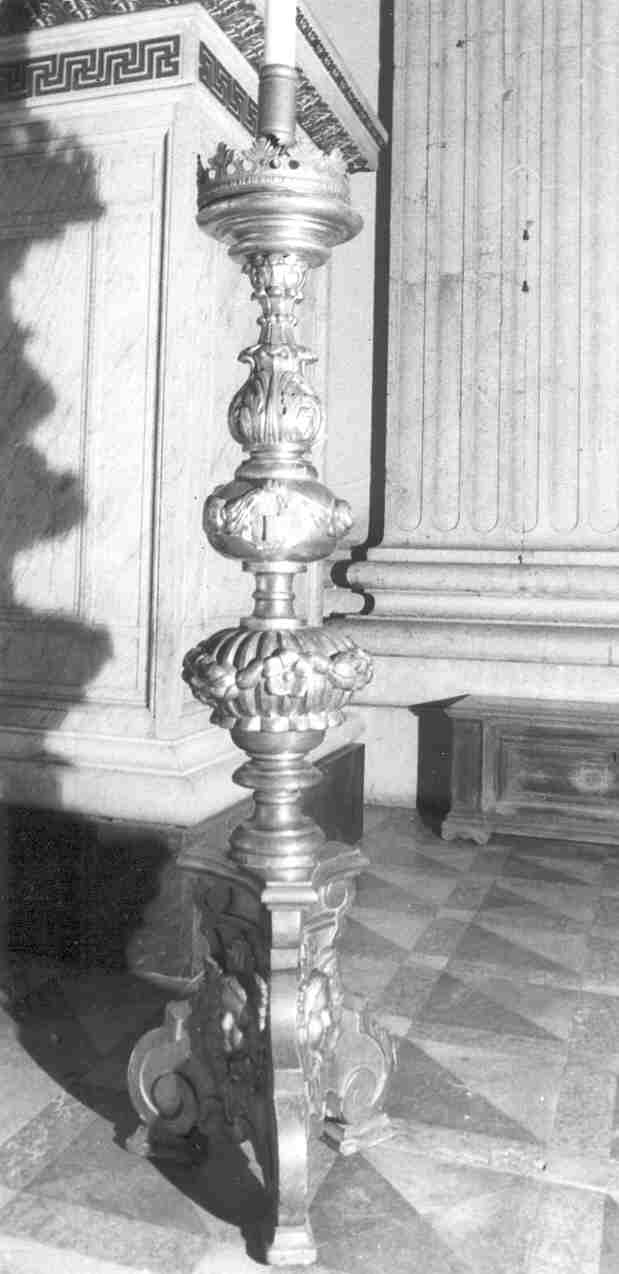 candelabro, opera isolata - ambito bresciano (seconda metà sec. XIX)