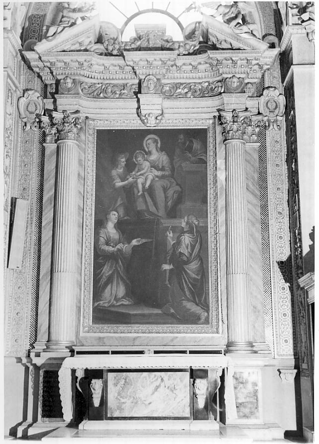 altare delle SS. Lucia e Apollonia (altare, insieme) - ambito italiano (inizio sec. XVII)