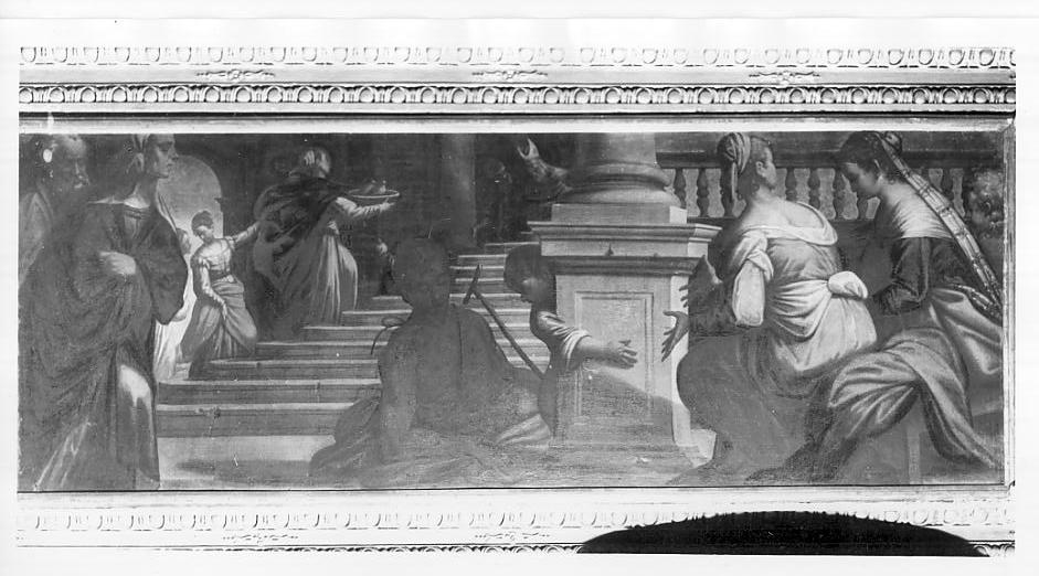 andata di Maria al tempio (dipinto, elemento d'insieme) di Gandino Antonio (prima metà sec. XVII)