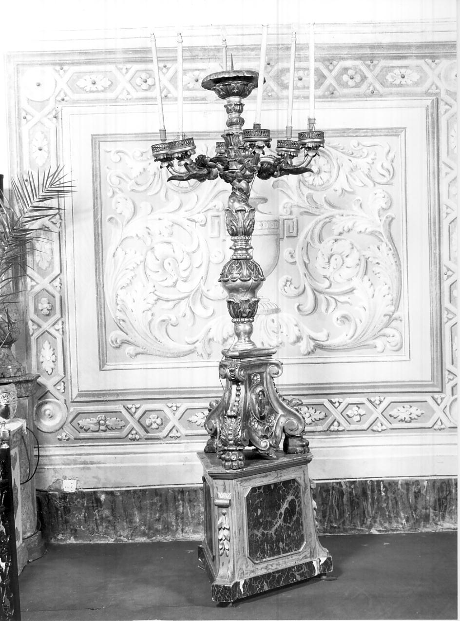 candelabro, coppia - ambito italiano (seconda metà sec. XVIII)