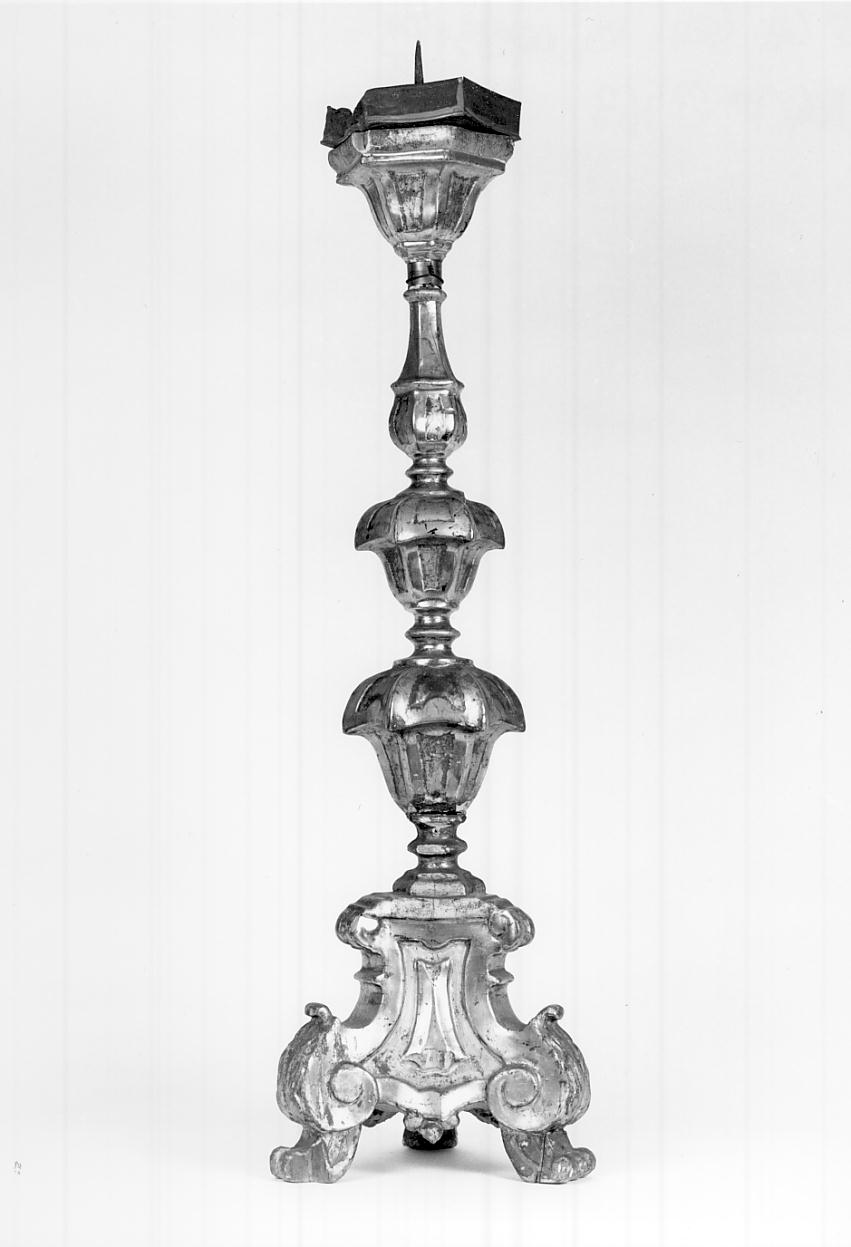 candelabro, serie - ambito bresciano (prima metà sec. XVIII)