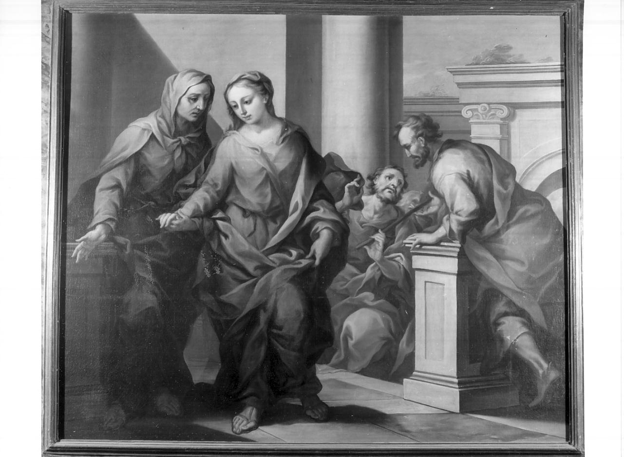 Visitazione, visitazione (dipinto, elemento d'insieme) di Fabbri Pietro detto dell'Oboe (sec. XVIII)