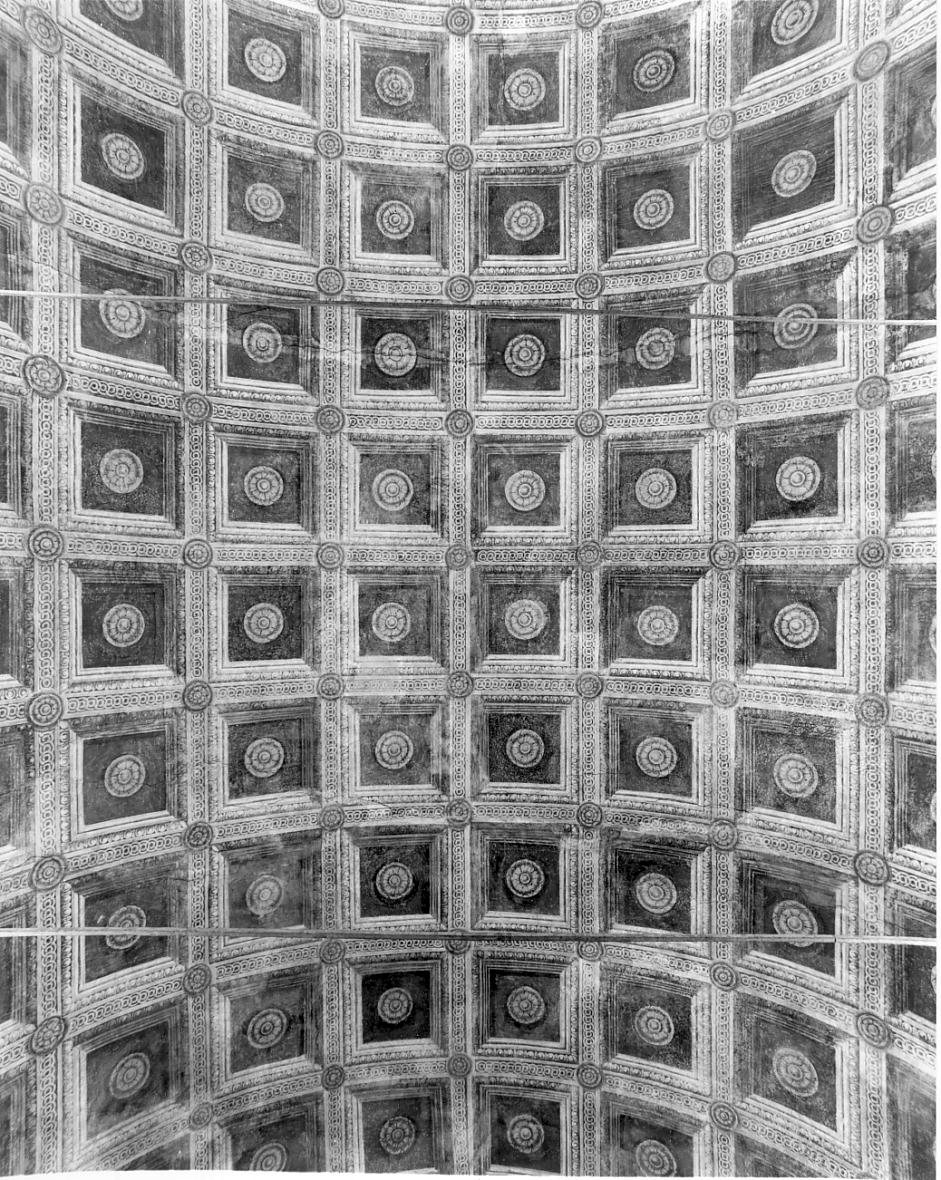 Soffitto a lacunari (dipinto, elemento d'insieme) - ambito bresciano (sec. XVI)