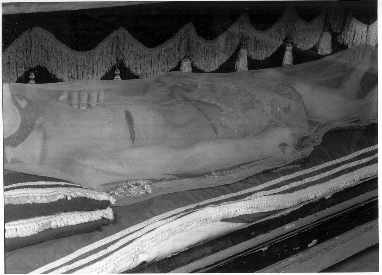 Cristo morto (statua, opera isolata) di Baccarini Amadio (sec. XIX)