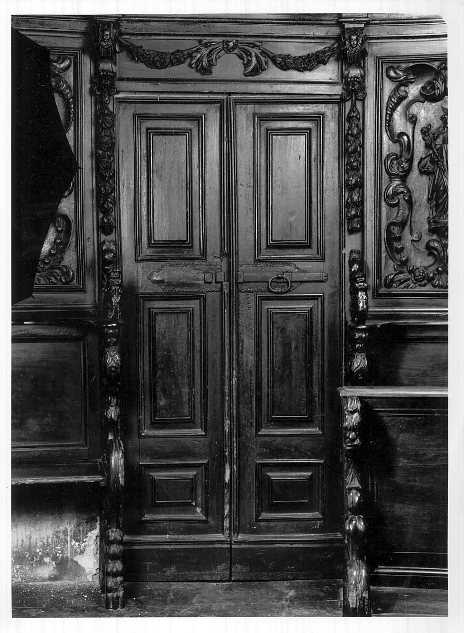 porta, elemento d'insieme - ambito lombardo (ultimo quarto sec. XVII)