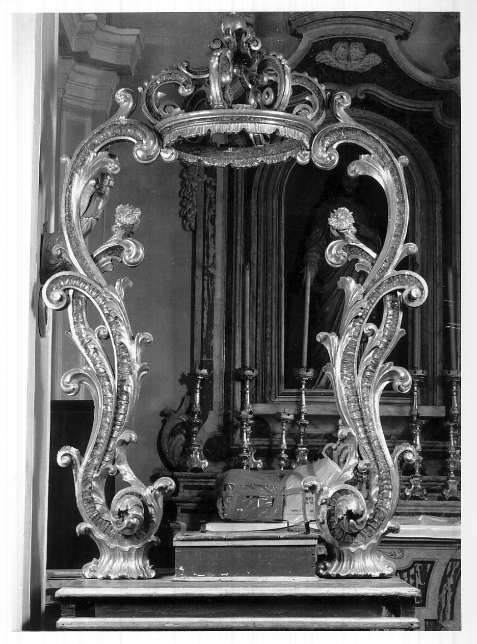 trono per esposizione eucaristica, opera isolata - ambito padano (prima metà sec. XVIII)