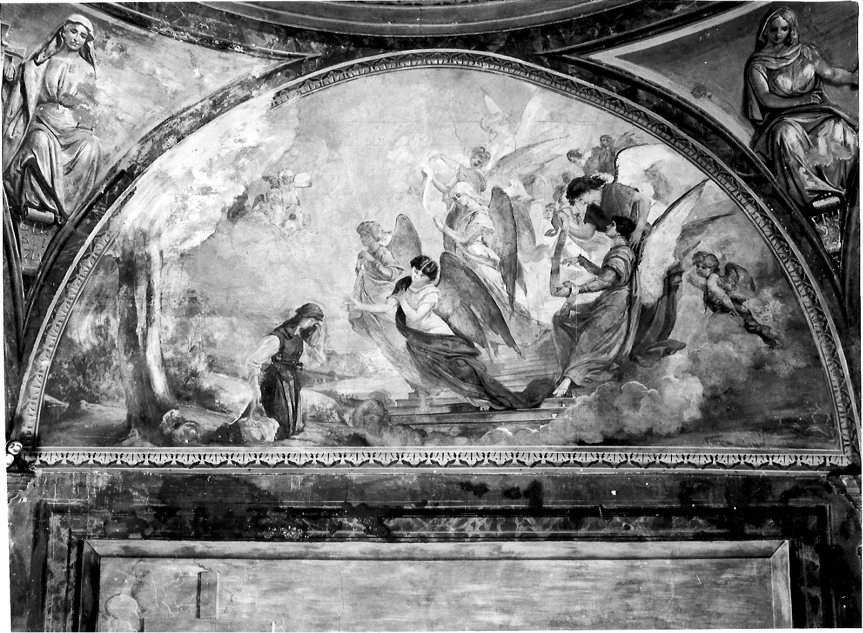 Storie della vita di Sant'Angela Merici (dipinto, elemento d'insieme) di Campini Luigi (sec. XIX)